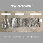 TWIN-TOWN 7-1/4-Inch 36 Tooth Steel and Ferrous Metal Saw Blade with 5/8-Inch DMK Arbor