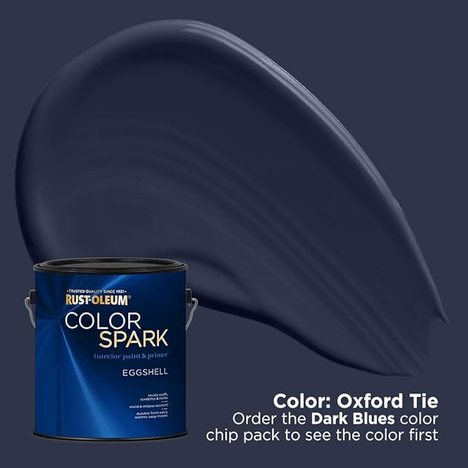 Rust-Oleum Color Spark Interior Paint and Primer in One, Eggshell, Oxford Tie, 1 Gallon