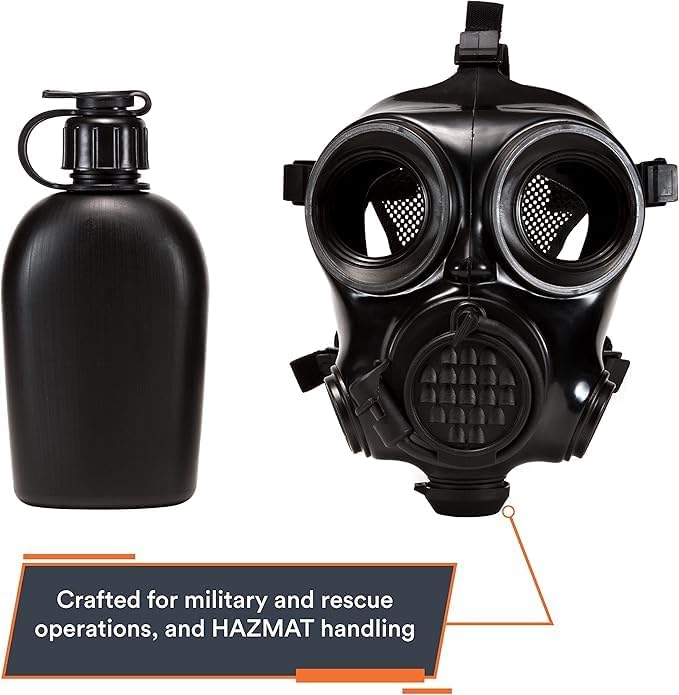 MIRA SAFETY M Full Face Respirator Mask - CBRN Gas Mask, Chemical Respirator (Small)