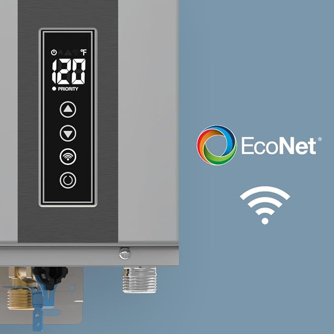 Rheem RTG-95XELN-3 High Efficiency Non-Condensing Outdoor Tankless Natural Gas Water Heater, 9.5 GPM with WiFi