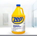 Zep All-Purpose Bathroom Disinfectant Cleaner - 1 Gallon (Case of 4) ZUAPBD128 - Virucidal, Fungicidal, Mildewstat, Kills 99.9 Percent of Germs in 60 Seconds