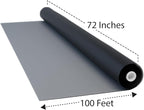 DOCA 72 in x 100 ft Window Screen Mesh - Window Screen Replacement, Fiberglass Mesh Roll for Window, Patio Screen, Porch Screen, or Door - Charcoal