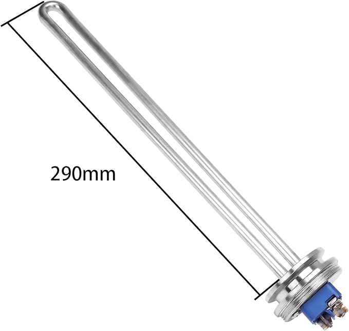 DERNORD 1.5 Inch (OD50.5mm) Tri-clamp Heating Element 240V 5500W Electric Water Heater High Watt Density