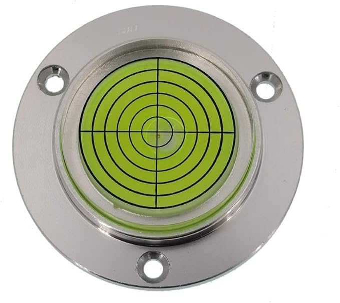 Metal Horizontal Bubble Cow Eye Level Universal Horizontal Bubble Flange Water Bubble Level Horizontal Bubble Small Household (50 * 11mm)