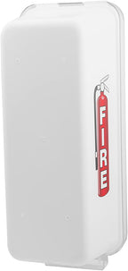PRO&Family Fire Extinguisher Cabinet (3, White with Clear Pull-Cover, 10 lb)