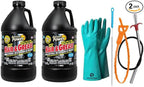 Ultimate Drain Opener Kit, 2 Pack Hair and Grease Remover with Gloves and Drain Cleaning Tools