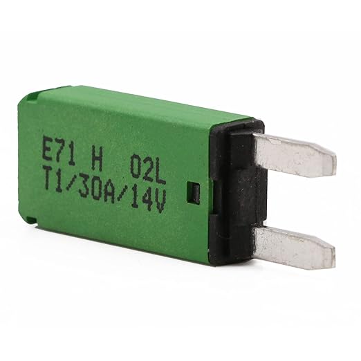 30A 12V Low Profile Mini Fuse Circuit Breaker Auto Reset ATM E71 - UL Certified Self Resetting Blade Fuses 30 Amp 12 Volt DC for Car RV Automotive Truck Boat Marine - Pack of 3