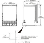 30 inch Freestanding Natural Gas Range or Liquid Propane Gas Range with 5 Burners, Large Capacity 24 inch Top Control Built-In Dishwasher with Third Rack, in Stainless Steel (White)