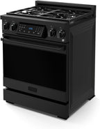 Gordon Ramsay by THOR Kitchen 30 Inch Professional Gas Range with Tilt Panel Touch Control in Black
