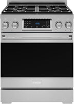 Gordon Ramsay by THOR Kitchen 30 Inch Professional Liquid Propane Range with Tilt Panel Touch Control in Stainless Steel