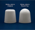 Stinky John's Tall Toilet Bolt Caps: Don't Cut Those Bolts! 100% Made in USA, toilet bolt caps, toilet bolt covers, toilet screw covers (Universal Fit, 2 Pack)