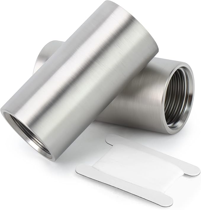 TAISHER 2PCS Stainless Steel Pipe Fittings, 3/4" NPT x 3/4" NPT Female Threaded, 2" Length Nipple Cast Pipe