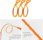 Sink Plunger with 3 Drain Clog Remover Tools – Compact Manual Plunger and Flexible Drain Snakes for Unclogging Bathroom, Kitchen, and Shower Drains