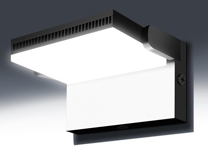 Juyace 120W LED Wall Pack Light Outdoor Security Flood Lighting Exterior Fixtures 360 °Rotation 5000K for Garage Yard Barn Area Backyard Building