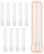 GoodBulb PLL18/850 18W 10.5" Twin Tube Compact Fluorescent Light Bulb 4-pin 2G11 Base 5000K Daylight 1050 Lumen Car Dealership Lighting Pack of 10