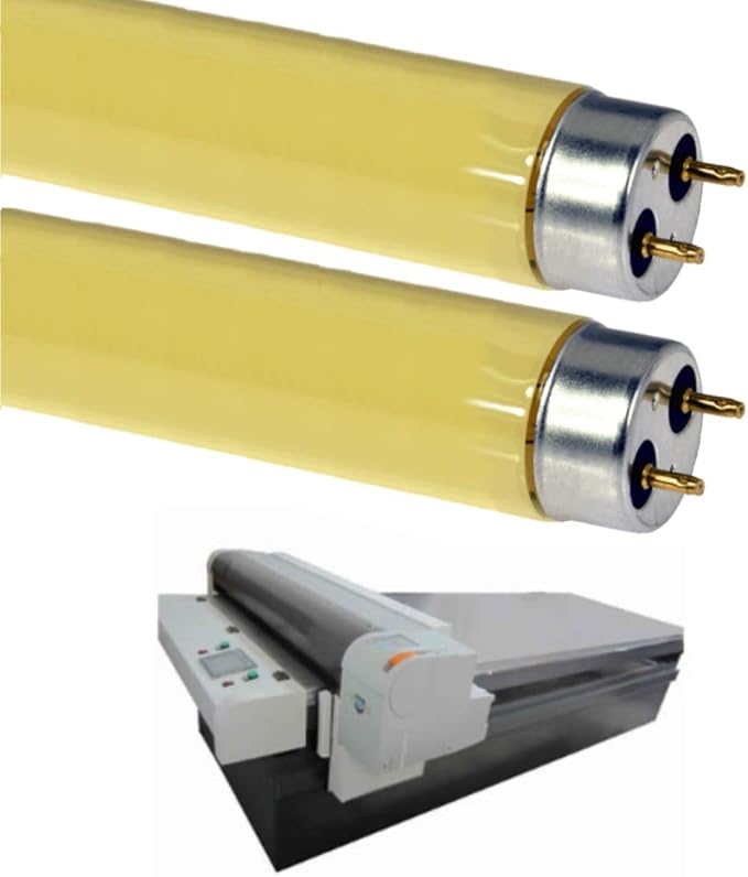 GoodBulb 32-Watt Screen Room Gold Fluorescent Tubes T8 Shape G13 Base Gold Light Color Screening Rooms for Print Pack of 2 Bulbs