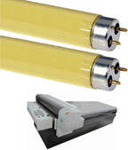 GoodBulb 32-Watt Screen Room Gold Fluorescent Tubes T8 Shape G13 Base Gold Light Color Screening Rooms for Print Pack of 2 Bulbs