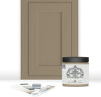 ALL-IN-ONE Paint, Durable cabinet and furniture paint. Built in primer and top coat, no sanding needed. Includes our 30 featured color card - Seadrift (warm, earthy tan), 8oz Sample