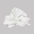 Recycled White T-Shirt Cleaning Rags (4 lbs. Bag) – Shop Rags Bulk for Oil, Stain, Grease, Paint, and Auto Cleaning, Multipurpose