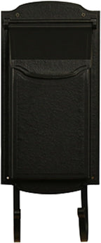 Special Lite Contemporary Vertical Mailbox Wall Mount Mailbox - Black Aluminum Mailbox for Wall Mount - SVC-1002-BLK