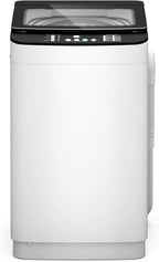 Zynkez 25lbs Portable Washing Machine, Fully Automatic Washing Machine with LED Display, 10 Wash Cycles, 26 Mins Quick Wash, 24H Delay Start, Clothes Washer with Drain Pump for Apartment, RV, Camp