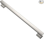 Alzassbg 5 Pack Brushed Satin Nickel Cabinet Pulls, 9 Inch(228.5mm) Hole Centers Kitchen Cabinet Handles for Cabinets and Drawers AL3061SN
