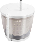 Mini Portable Washing Machine, 2 in 1 Hand Cranked Manual Clothes Non-Electric Washing Machine and Spin Dryer, 4.41lbs Capacity Washer/Dryer for Camping, Apartments, RV's (Grey Basic Model)