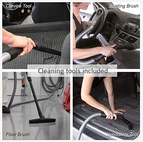 VacuMaid GV30 Wall Mounted Garage Vacuum with 30 ft Hose and Tools