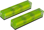 UMEI Triple line Extended Horizontal Test Level Bubble, Rectangular Horizontal Bubble (80X15X15MM) (With magnet)
