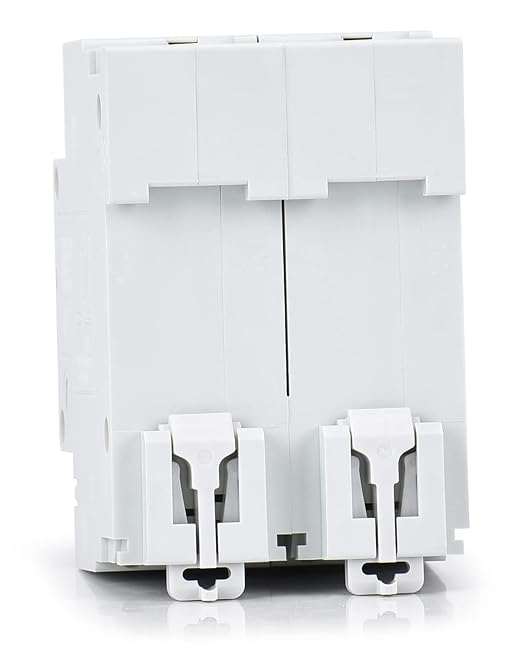 12V-110V DC Miniature Circuit Breaker, 80 Amp 2 Pole Battery Breaker Protector for Solar PV System and RV, Thermal Magnetic Trip, DIN Rail Mount, High Current DC Disconnect Switch MCB 2P B80