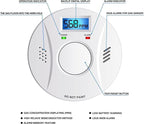 1 Pack Smoke Detector and Carbon Monoxide Detector co2 Detector Battery Powered with Test/Reset Button