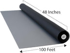 DOCA 48 in x 100 ft Window Screen Mesh - Window Screen Replacement, Fiberglass Mesh Roll for Window, Patio Screen, Porch Screen, or Door - Charcoal