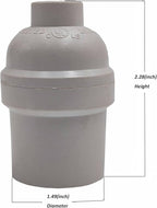 E26 E27 Light Socket,8-Pack White Edison Retro Pendant lamp Holder, E26 E27 Plastic Standard Screw-in Socket Maximum Wattage 250W Heat Resistant Up to 200℃ Fire Resistant