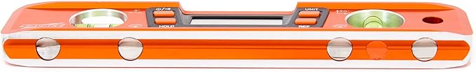 Swanson Tool Co SVT200 9 Inch Savage Digital Magnetic Aluminum Billet Torpedo Level,Orange