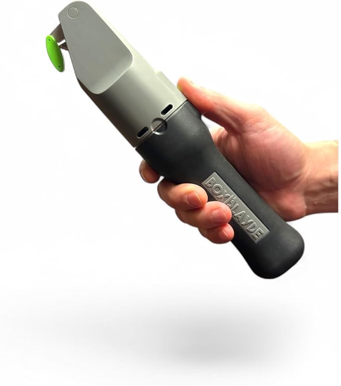 Premium Electric Cardboard Cutter - The Ultimate Tool for Effortless Box Cutting - Heavy Duty Power Box Cutter Ideal for Home, Office and Industrial Use.