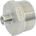 2" x 1/2" Male Threaded Reducing Nipple Fitting/Adapter,Stainless Steel SS304 NPT Pipe Hex Reducer