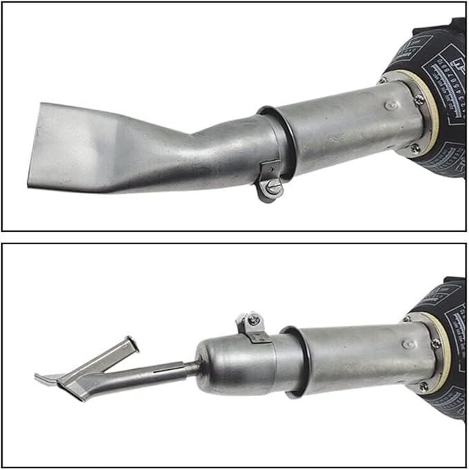 1600W Hot Air Plastic Welder Gun, Flooring Tool Set Handheld Torch Welder Pistol Vinyl PVC TPO Welding Heat Gun Roofing Flooring Welding Repair Tool Set with Seam Tester Prob, Various Welding Nozzles