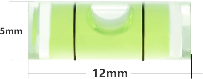 JYK Mini Cylindrical Level 30pcs, 5x12mm Small Horizontal Bubble Levels - Ideal for Measuring, Layout & DIY Projects
