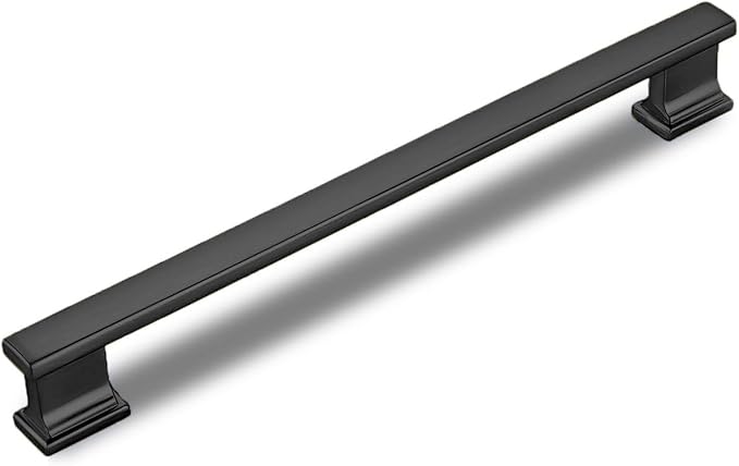 6 Pack 8-1/2 Inch Length|7-1/2 inch(192mm) Hole Center Matte Black Kitchen Cabinet Handles, Cabinet Pulls Kitchen Cabinet Hardware, Cupboard Pulls, Drawer Handles