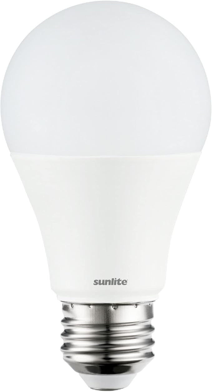 Sunlite 70324 3-Way LED A19 Light Bulb, 5/9/15 Watts (40W 60W 100W Equivalent), 500-1000-1600 Lumens, Medium E26 Base, Omni-Directional, ETL Listed, Frost, 4000K Cool White, 1 Count