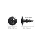 (400 Pcs)#8×1/2" Black Truss Head Wood Screws Quick Metal Self Tapping Zinc Oxide