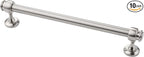 Alzassbg 10 Pack Brushed Satin Nickel Cabinet Pulls, 7 Inch(177.8mm) Hole Centers Cabinet Handles Kitchen Hardware Straight Bar for Cabinets and Drawer AL3082SN