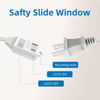 TiFFCOFiO Indoor Extension Cord, 2 Prong 20 Feet Extension Cord, 3 Polarized Outlets with Safety Slide Windows,13A/1625W, 16 AWG (20FT 1 Pack)