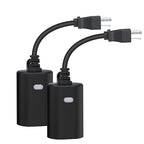 Minoston Outdoor Smart Plug, WiFi Outlet, IP65 Weatherproof, Compatible with Alexa, Google Assistant, Timer & Countdown by Smart Life APP, No Hub Required, FCC Certified, 2 Pack (MP22W)