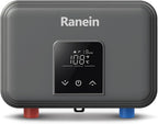 Ranein 4.5 kW 110v Electric Tankless Water Heater Ultra - Instant On-Demand Under-Sink Point-of-Use Heater for Bars, Hair Salons, Touch, CSA Certified with LED Digital Display