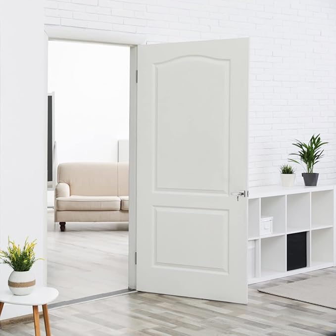 Gobrico 3 Pack Satin Nickel Keyed Entry Door Locks Interior Exterior Door Levers Handles with Square Rosette