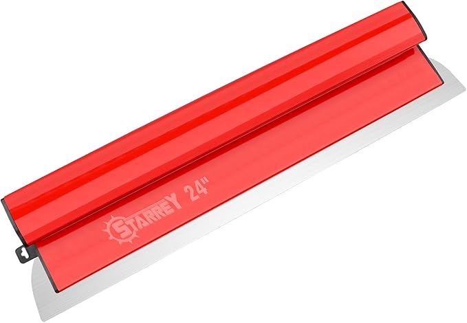 24 Inch Drywall Skimming Blade 0.3mm Stainless Steel Blade Ergonomically Designed Grip Drywall Knife for Drywall Plaster Wallboard (24"/60CM)
