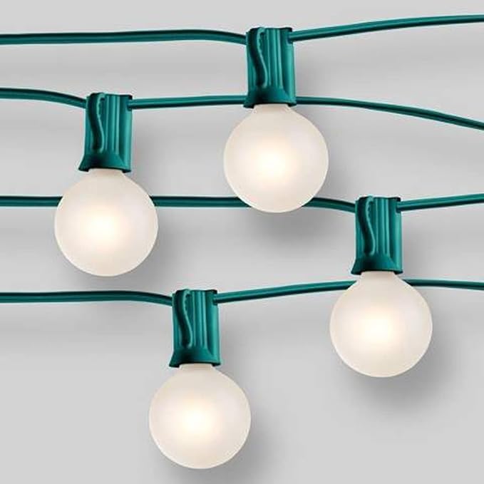 Abeja G40 Frosted Replacement Light Bulbs, 5W Clear Globe Bulb fits E12 C7 Candelabra Screw Base Sockets, 1.5 Inch Dimmable Light Bulbs for Indoor Outdoor Patio Decor, Pack of 25