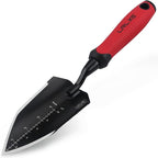 Garden Shovel-Heavy Duty Gardening Hand Trowel, Stainless Steel Garden Trowel with Rubberized Handle, Garden Tool for Soil Planting Digging Transplanting(Hand Trowel)