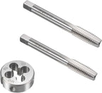 10mm x 1.5 HSS Metric Tap and Die Set Right Hand Thread,Tapping DIY Tool 3pcs (M10 x 1.5mm)